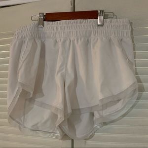 White lulu lemon shorts